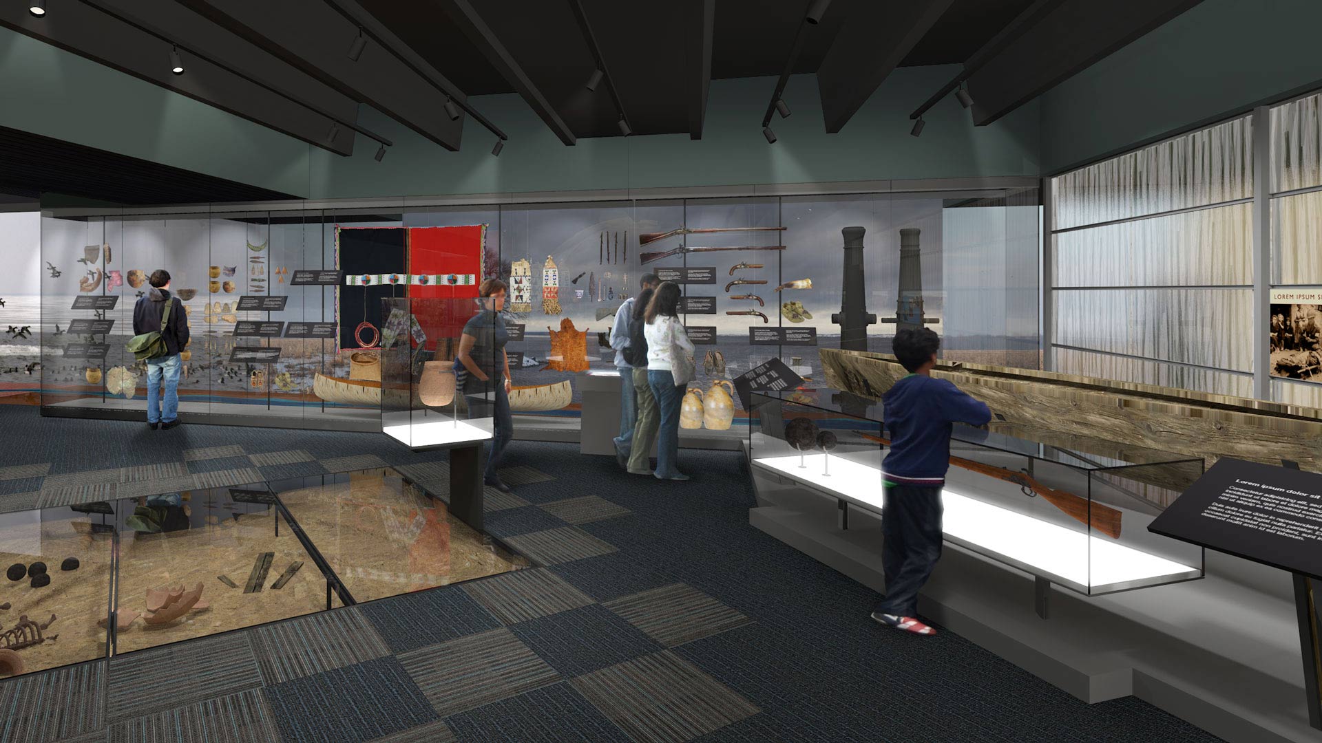 Rendering of Oshkosh exhibit